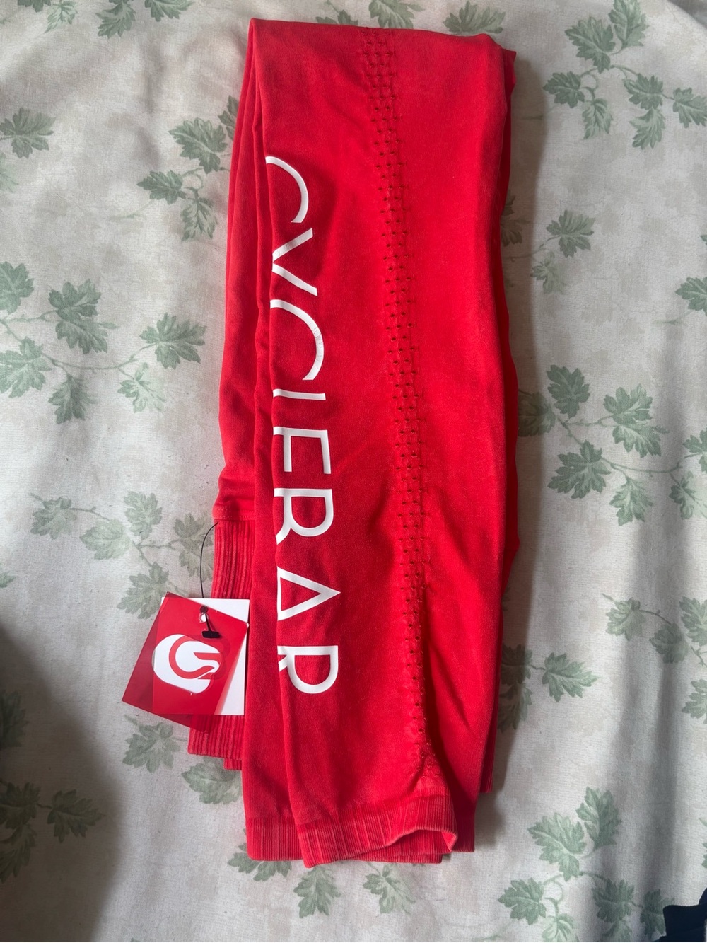 FP Movement by Free People Red CYCLEBAR Logo Leggings